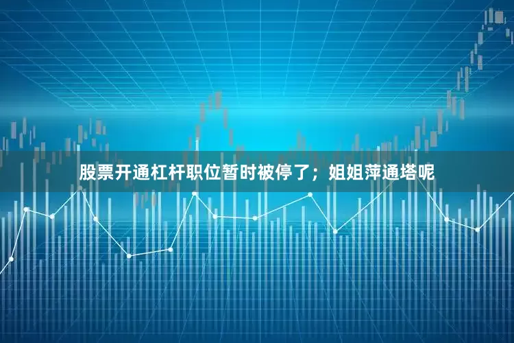 股票开通杠杆职位暂时被停了；姐姐萍通塔呢