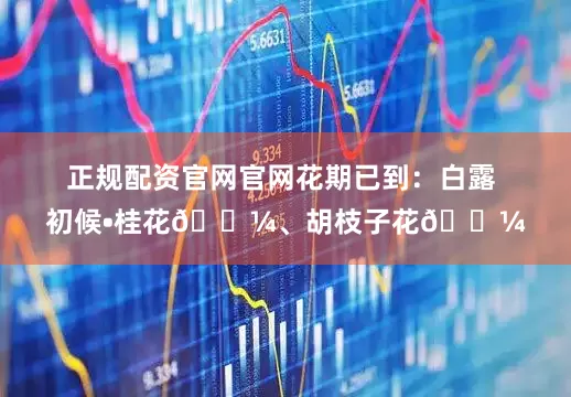 正规配资官网官网花期已到：白露 初候•桂花🌼、胡枝子花🌼